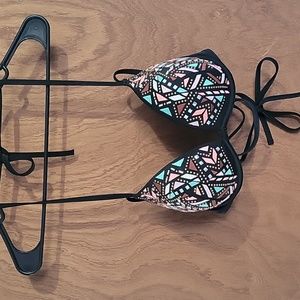 Push up swimming suit top